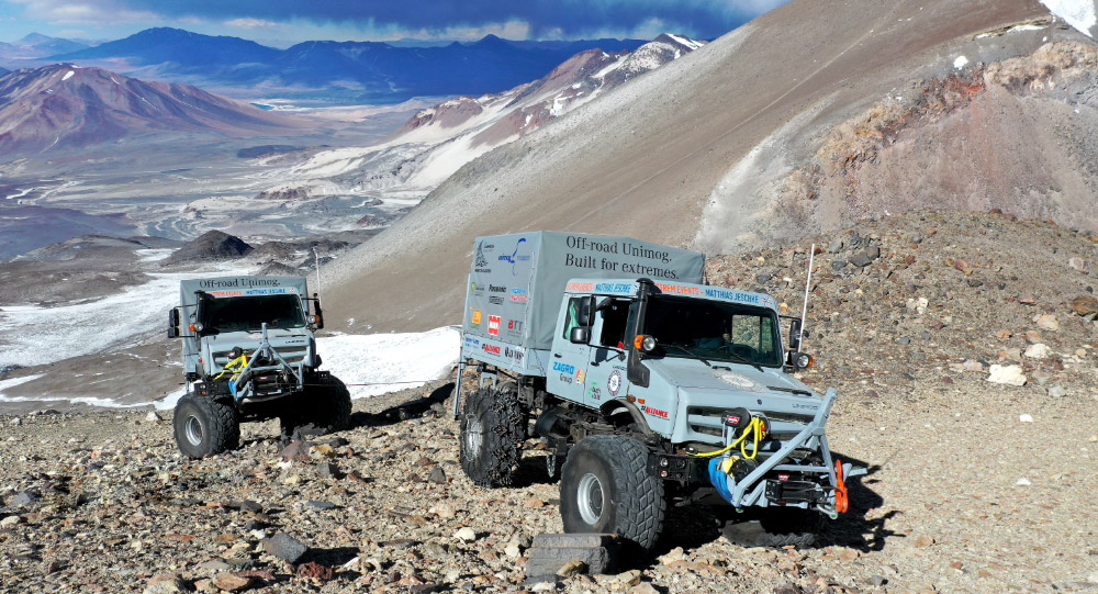 Höhenweltrekord Unimog Q-Jeans